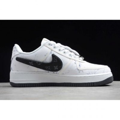 Nike Air Force 1 Low Custom Para-noise Beyaz / Siyah Kaykay Ayakkabı Türkiye - QQNQNUA7